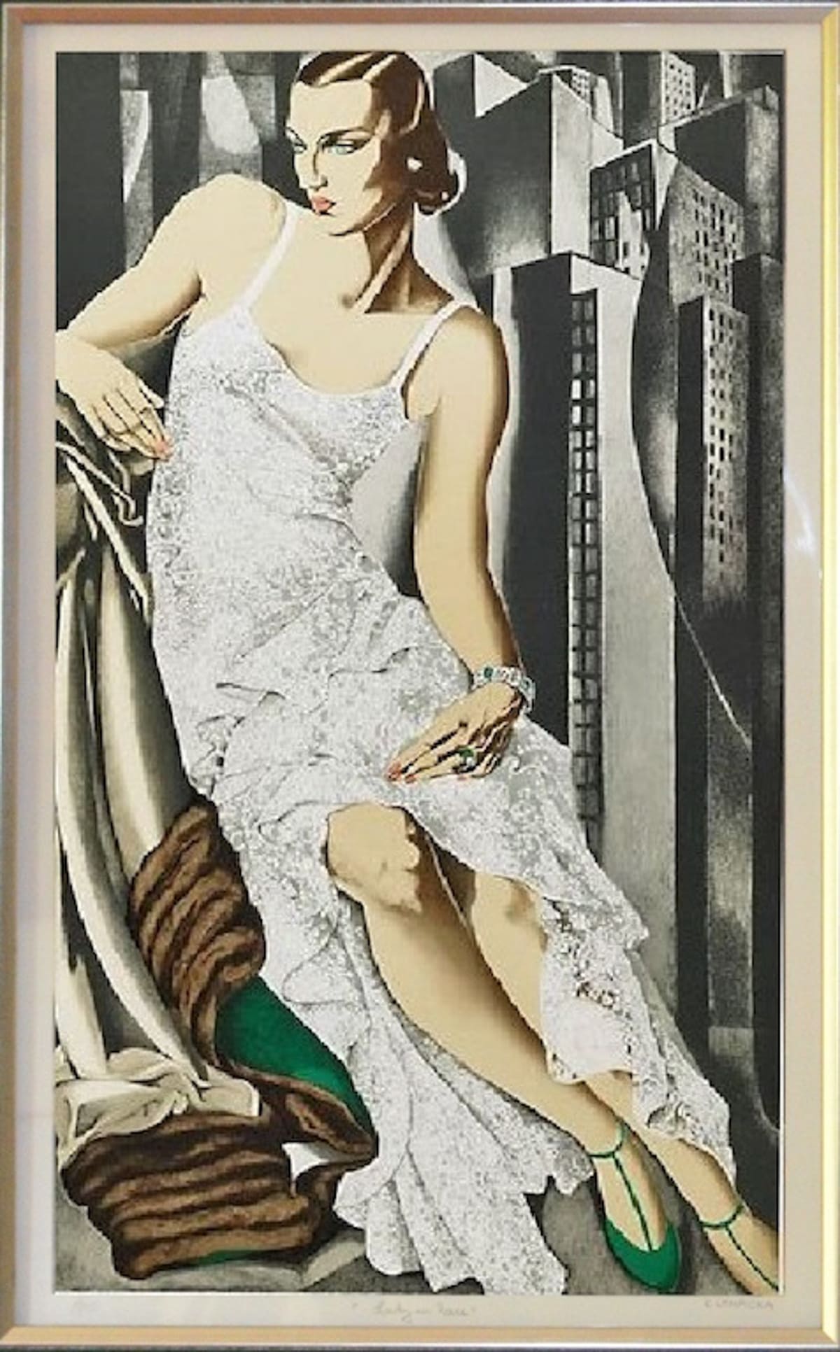 Tamara DE LEMPICKA (1898-1980) Lady in lace