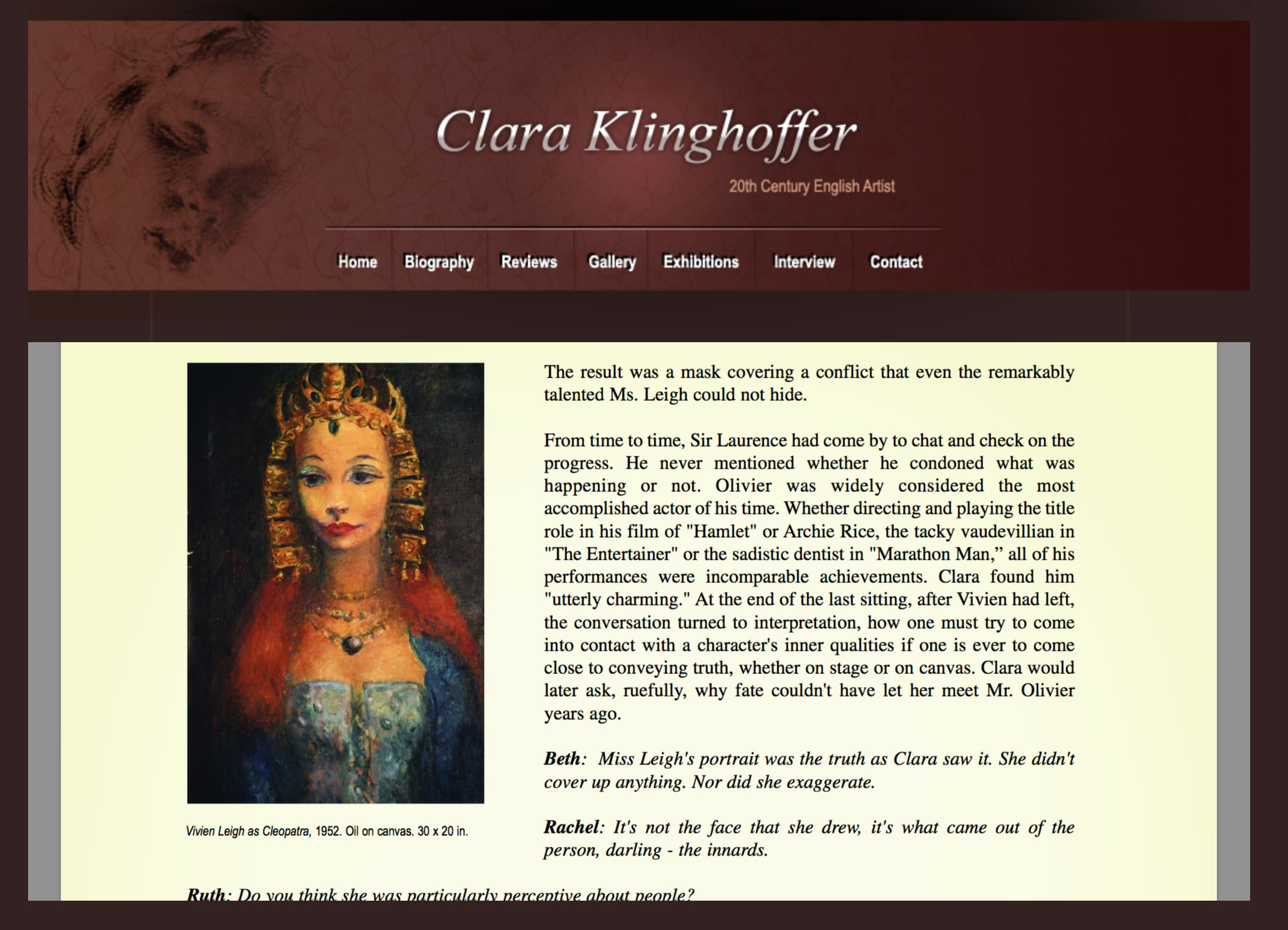 C. KLINGHOFFER 1900-1972 Ukrainian - Austrian - English