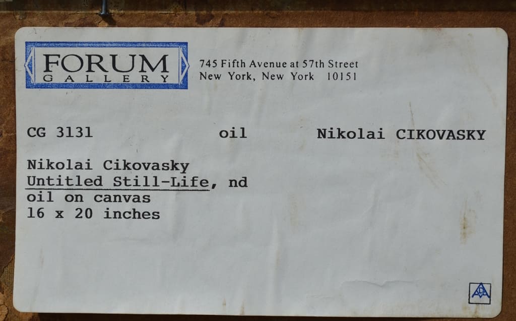Nicolai CIKOVSKY (1894-1984) Russian - American