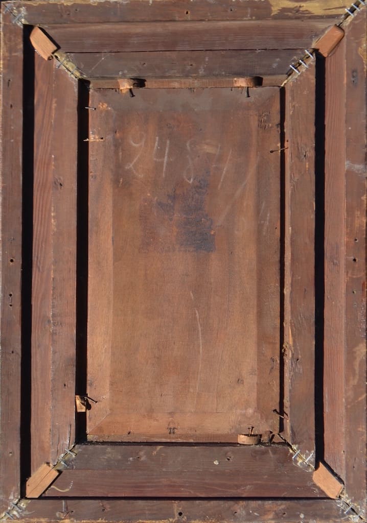 ILLEGIBLY signed, European pair paintings of 19 century