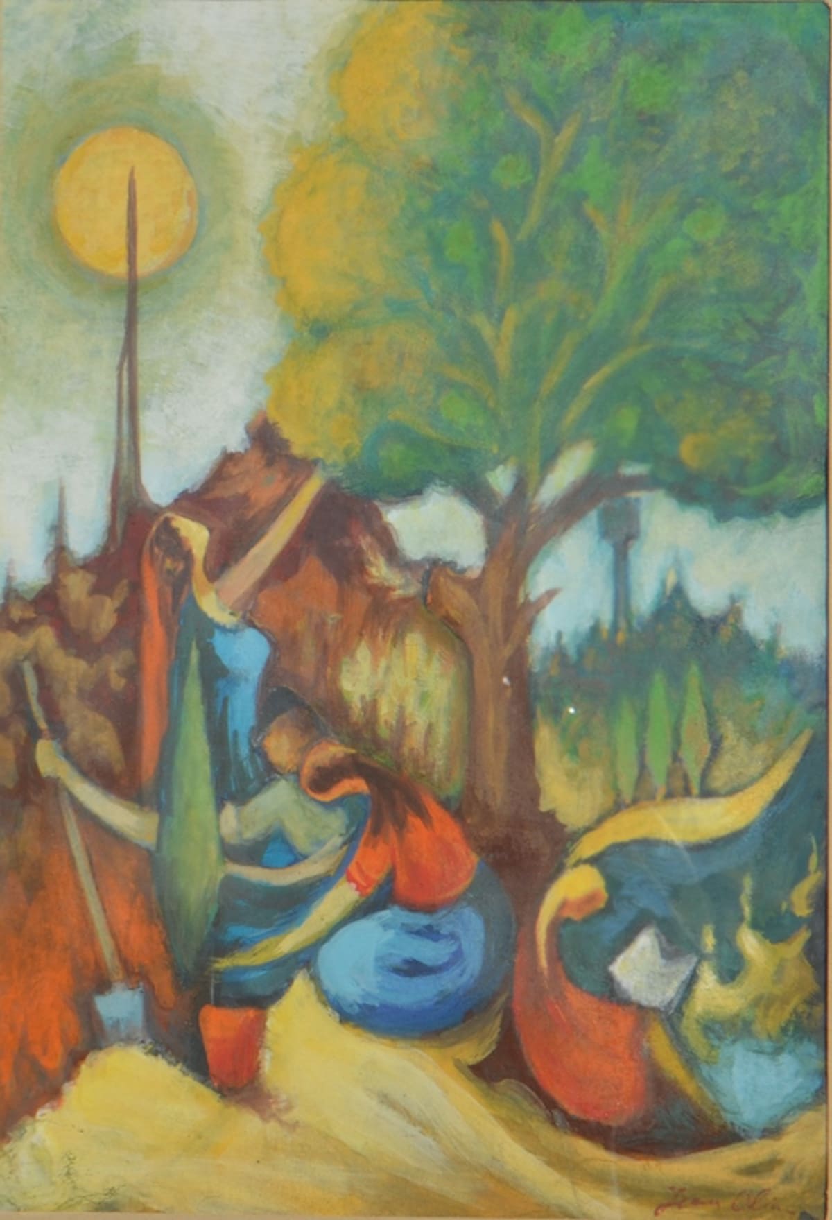 Lot of 2 Jean OLIN (1894-1972) Ukrainian - French